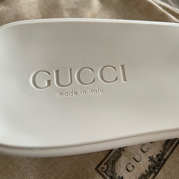 Gucci White Platform Mules with Chunky Sole - Picture 7 of 8